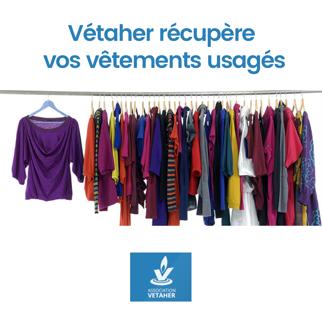 Collecte de vêtements Association Vetaher